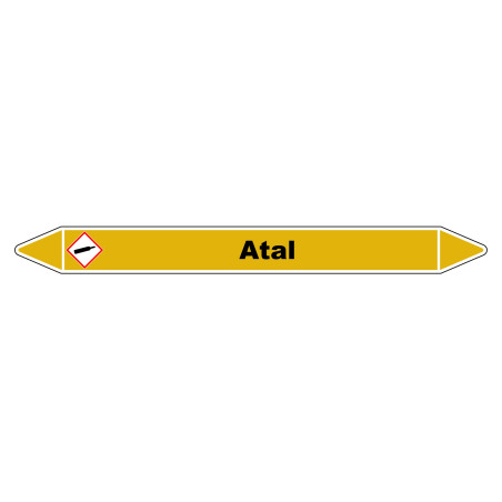 Marqueur de Tuyauterie - ATAL - NFX 08-105 - Vinyle Laminé