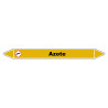 Marqueur de Tuyauterie "Azote" en Vinyle Laminé