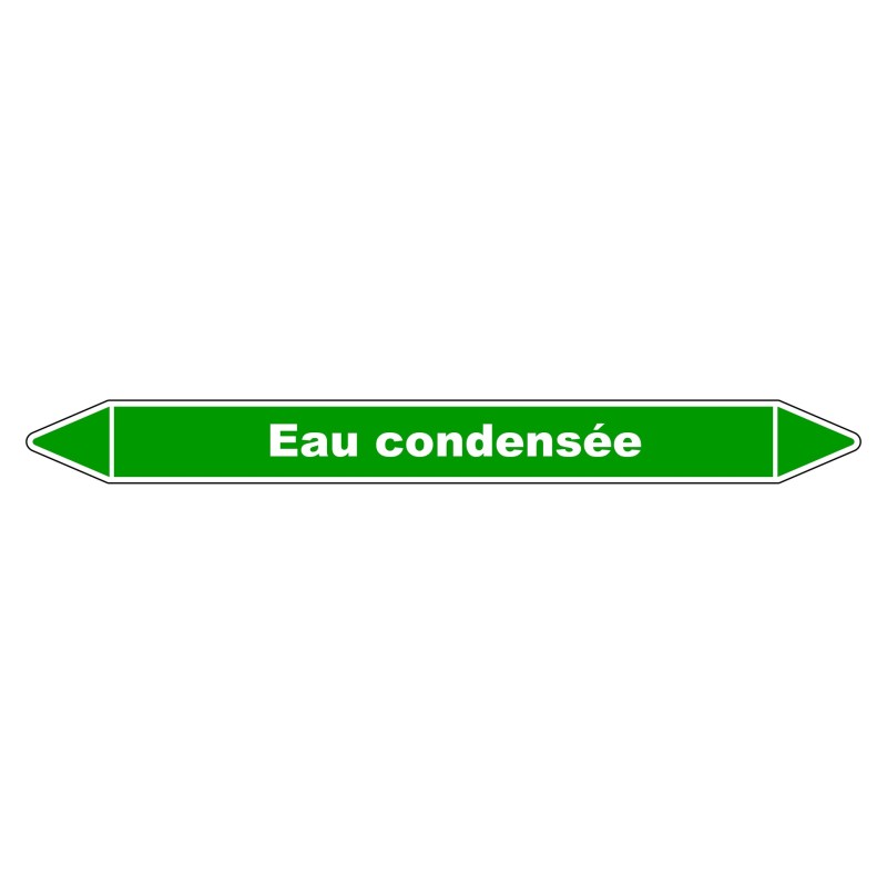 Marqueur vinyle résistant pour tuyauterie eau condensée - Visibilité optimale