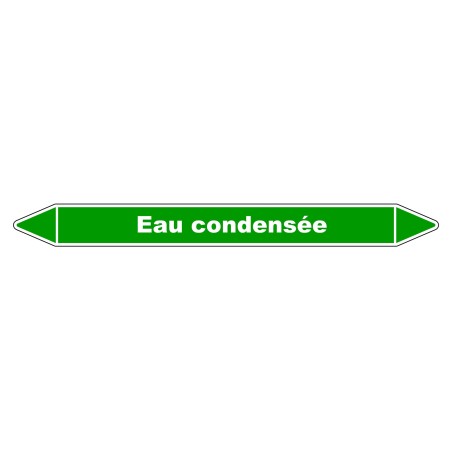 Marqueur vinyle résistant pour tuyauterie eau condensée - Visibilité optimale