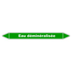 Marqueur de Tuyauterie - Eau Déminéralisée - NFX 08-105 - Vinyle Laminé