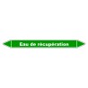 Marqueur de Tuyauterie - Eau de récupération - NFX 08-105 - Vinyle Laminé