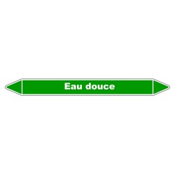 Marqueur de Tuyauterie - Eau douce - NFX 08-105 - Vinyle Laminé