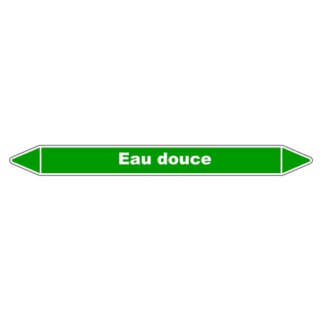 Marqueur de Tuyauterie - Eau douce - NFX 08-105 - Vinyle Laminé