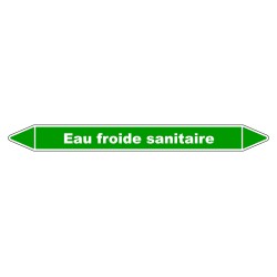 Marqueur de Tuyauterie - Eau froide sanitaire - NFX 08-105