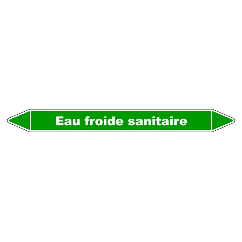 Marqueur de Tuyauterie - Eau froide sanitaire - NFX 08-105