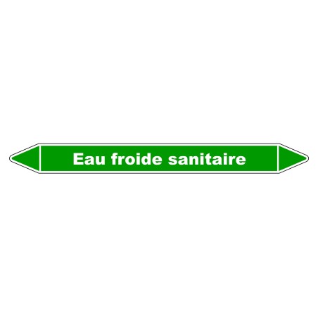 Marqueur de Tuyauterie - Eau froide sanitaire - NFX 08-105