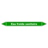 Marqueur de Tuyauterie - Eau froide sanitaire - NFX 08-105