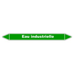 Marqueur de Tuyauterie - Eau Industrielle - NFX 08-105 - Vinyle Laminé