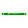 Marqueur de Tuyauterie - Eau Industrielle - NFX 08-105 - Vinyle Laminé
