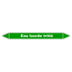 Robuste marqueur de tuyauterie en vinyle pour eau lourde tritiée