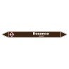 Marqueur de Tuyauterie Essence 150 x 12 mm Vinyle Laminé