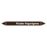Marqueur de Tuyauterie Fluide frigorigène 150 x 12 mm Vinyle Laminé