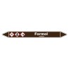 Marqueur de Tuyauterie Formol 150 x 12 mm Vinyle Laminé