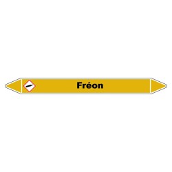 Marqueur de Tuyauterie "Fréon" en Vinyle Laminé