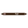 Marqueur de Tuyauterie Fuel 150 x 12 mm Vinyle Laminé