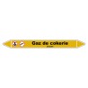 Marqueur de Tuyauterie "Gaz de cokerie" en Vinyle Laminé