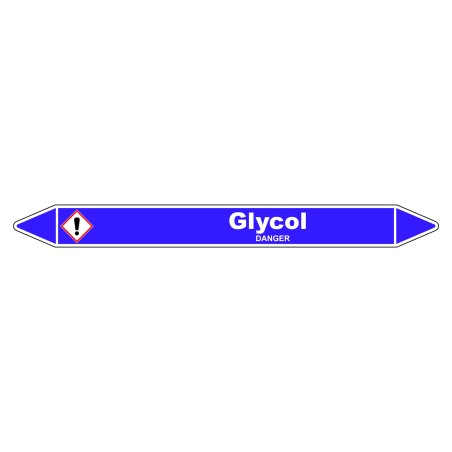 Marqueur de Tuyauterie - Glycol - NFX 08-105 - Vinyle Laminé