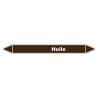 Marqueur de Tuyauterie Huile 150 x 12 mm Vinyle Laminé