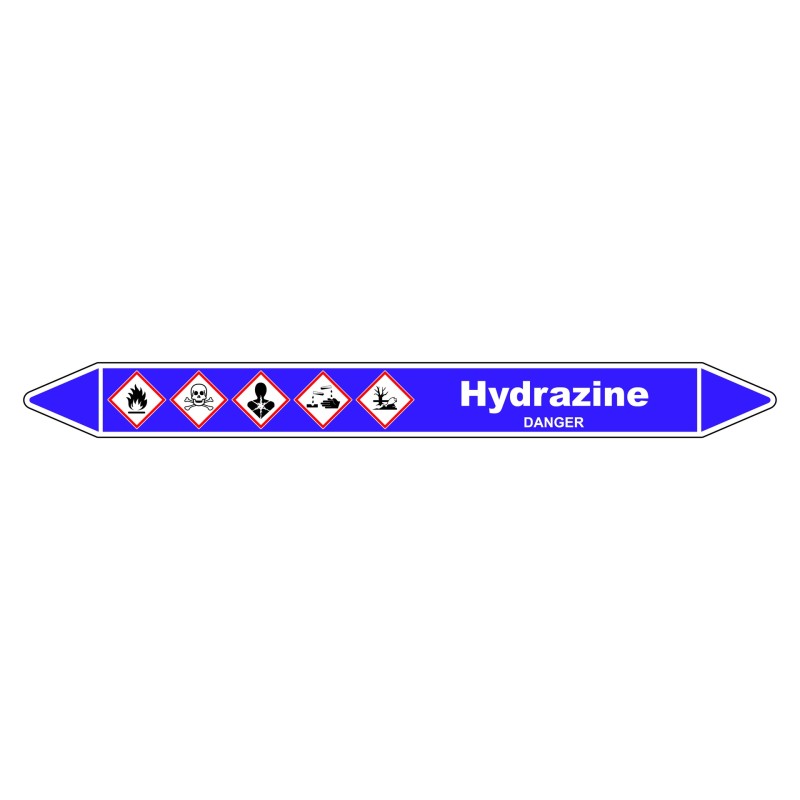 Marqueur de Tuyauterie - Hydrazine - NFX 08-105 - Vinyle Laminé