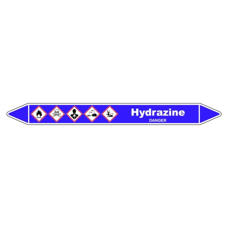 Marqueur de Tuyauterie - Hydrazine - NFX 08-105 - Vinyle Laminé