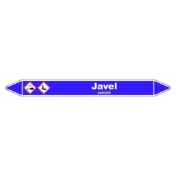 Marqueur de Tuyauterie - Javel - NFX 08-105 - Vinyle Laminé