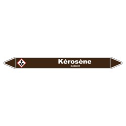 Marqueur de tuyauterie résistant - Kérosène - en vinyle laminé durable.