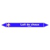 Marqueur de Tuyauterie - Lait de Chaux - NFX 08-105 - Vinyle Laminé