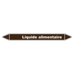 Marqueur de Tuyauterie Liquide alimentaire 150 x 12 mm Vinyle Laminé