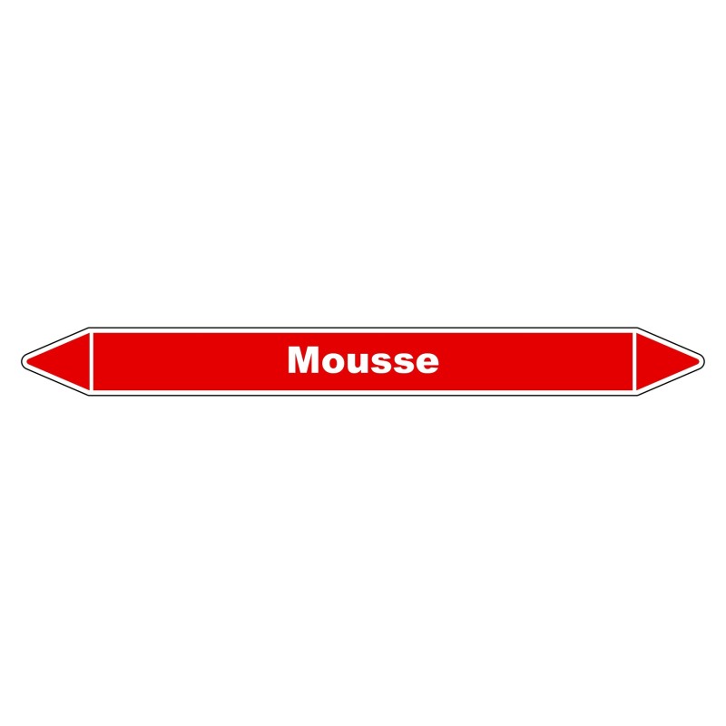 Marqueur de Tuyauterie - Mousse - NFX 08-105 - Vinyle Laminé