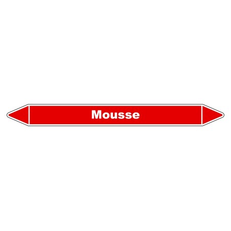 Marqueur de Tuyauterie - Mousse - NFX 08-105 - Vinyle Laminé