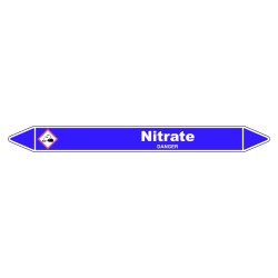 Marqueur de Tuyauterie - Nitrate - NFX 08-105 - Vinyle Laminé
