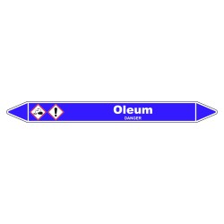 Marqueur de Tuyauterie - Oleum - NFX 08-105 - Vinyle Laminé