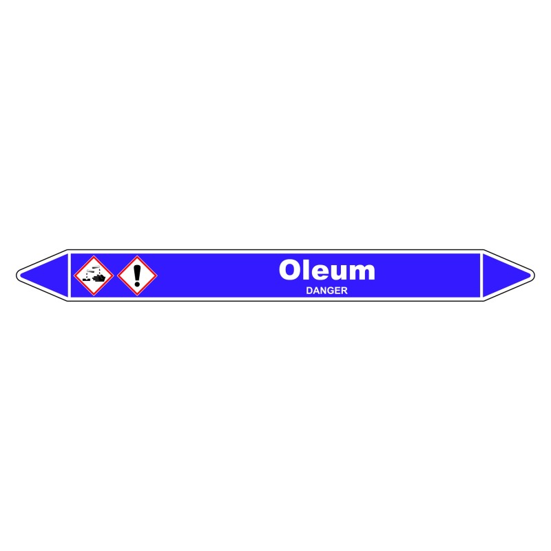 Marqueur de Tuyauterie - Oleum - NFX 08-105 - Vinyle Laminé