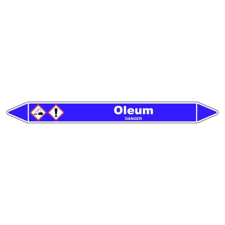 Marqueur de Tuyauterie - Oleum - NFX 08-105 - Vinyle Laminé