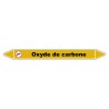 Marqueur de Tuyauterie "Oxyde de carbone" en Vinyle Laminé