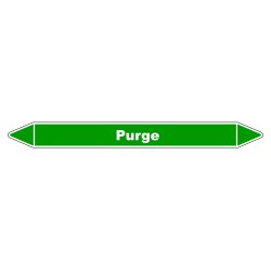 Marqueur de Tuyauterie - Purge - NFX 08-105 - Vinyle Laminé