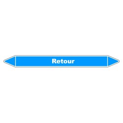 Marqueur de Tuyauterie - Retour Air - NFX 08-105 - Vinyle Laminé