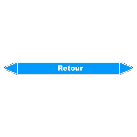 Marqueur de Tuyauterie - Retour Air - NFX 08-105 - Vinyle Laminé