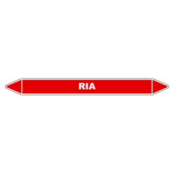 Marqueur de Tuyauterie - RIA - NFX 08-105 - Vinyle Laminé