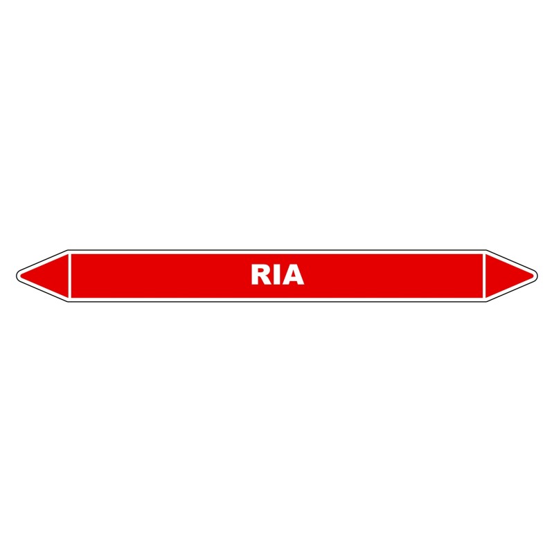 Marqueur de Tuyauterie - RIA - NFX 08-105 - Vinyle Laminé