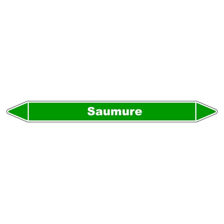 Tuyau de saumure marqué par un solide et durable marqueur en vinyle laminé