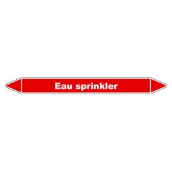 Marqueur de Tuyauterie - Sprinkler - NFX 08-105 - Vinyle Laminé