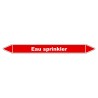 Marqueur de Tuyauterie - Sprinkler - NFX 08-105 - Vinyle Laminé