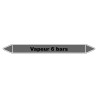Marqueur de Tuyauterie - Vapeur 6 bars - NFX 08-105 - Vinyle Laminé