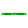 Marqueur de Tuyauterie Vidange 150 x 12 mm Vinyle Laminé
