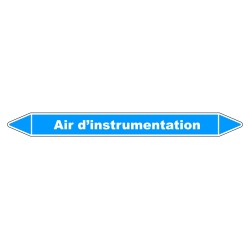 Marqueur de Tuyauterie "Air d’instrumentation" en Vinyle Laminé