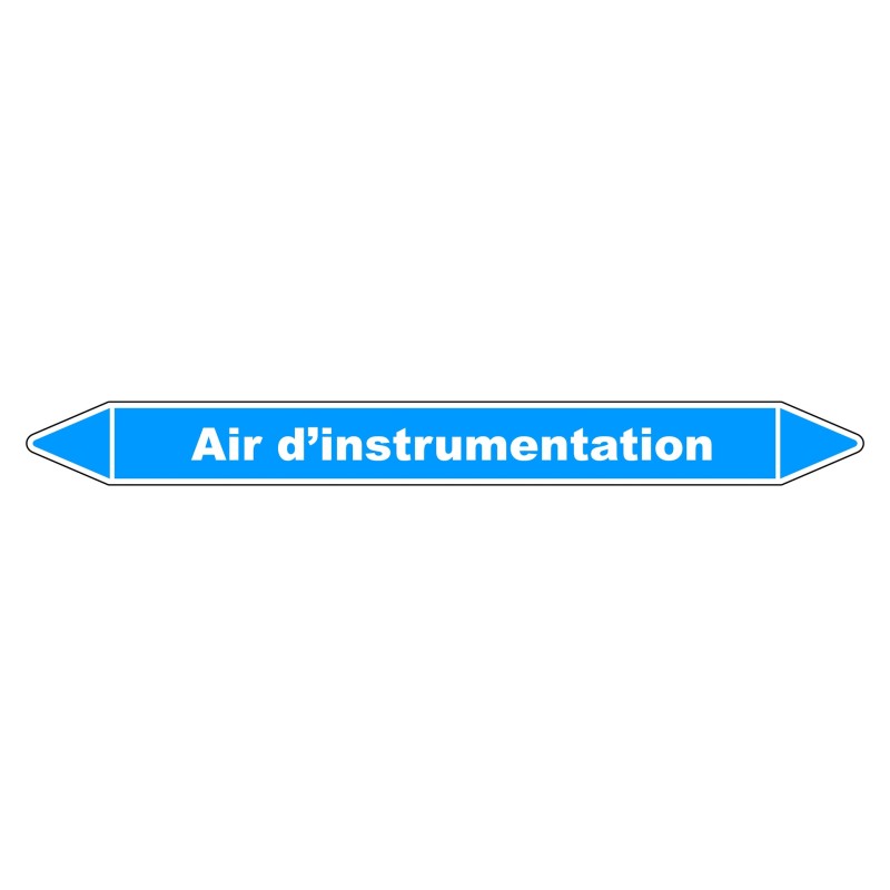 Marqueur de Tuyauterie "Air d’instrumentation" en Vinyle Laminé