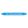 Marqueur de Tuyauterie "Air d’instrumentation" en Vinyle Laminé