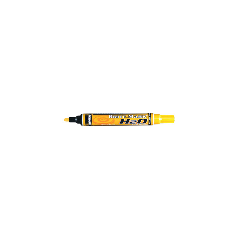 Stylos de marquage indélébiles pour utilisation extérieure, couleur jaune vibrant.
